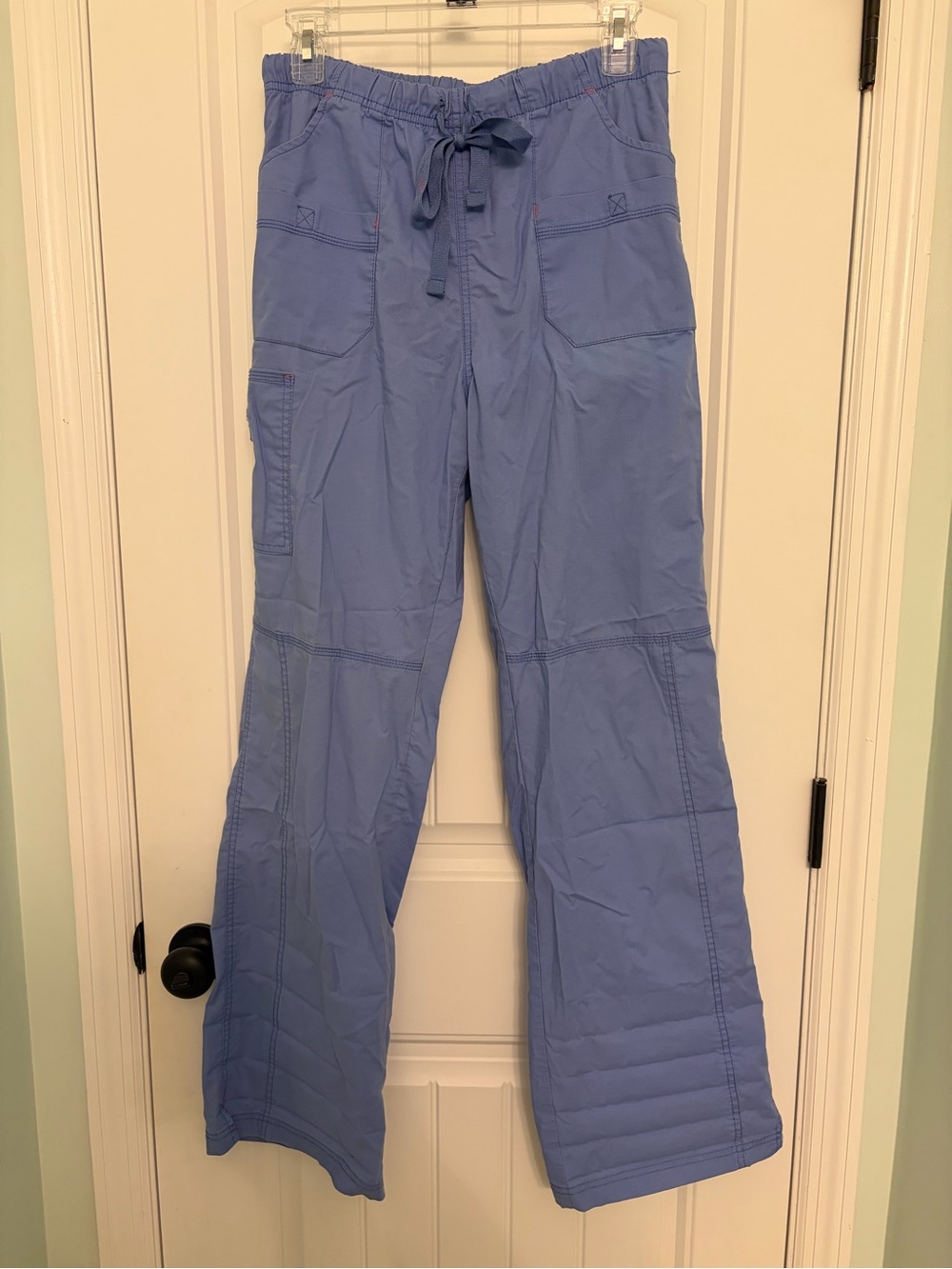 WonderWink Women’s Wide-Leg Utility Scrub Pants - Periwinkle Blue